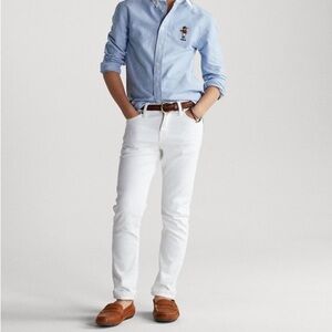 Polo‎ by Ralph Lauren Straight Fit Preppy Pants in White Boys Size 10